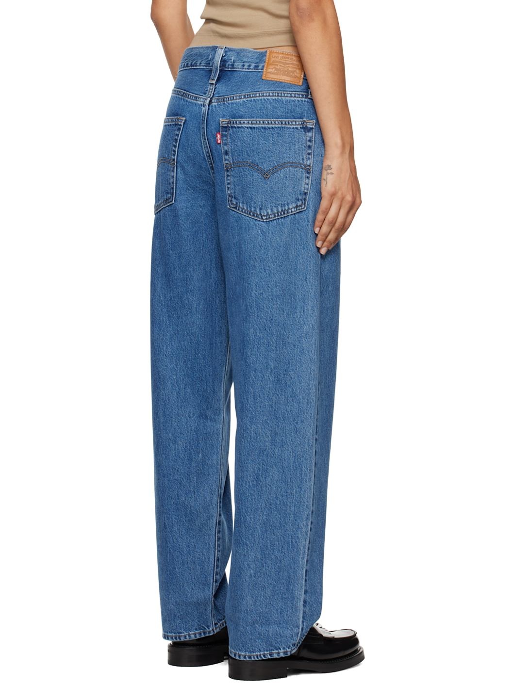 Blue Baggy Dad Jeans - 3