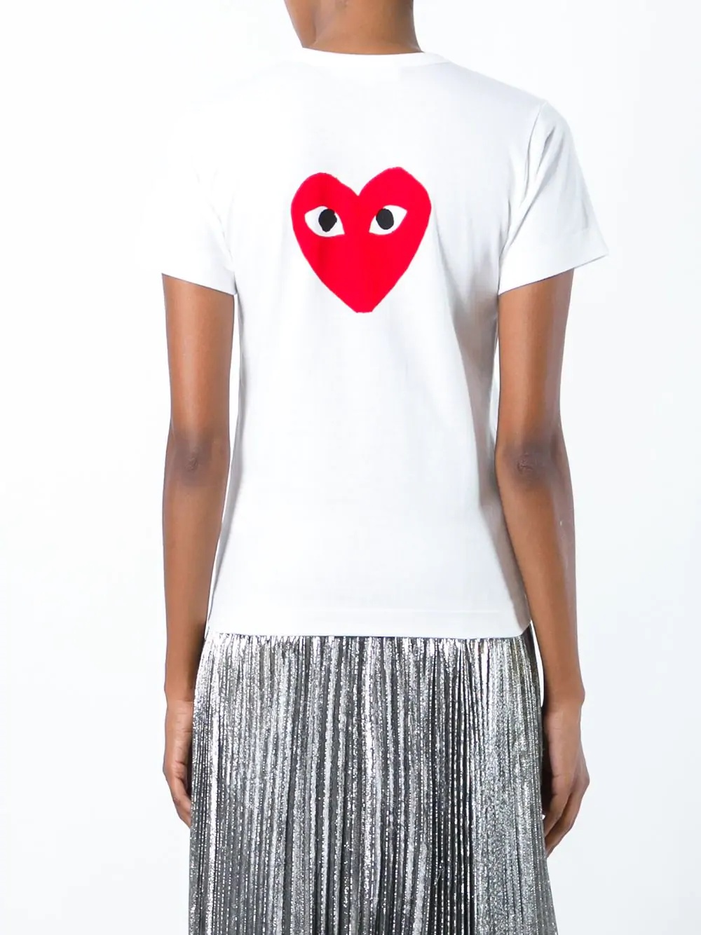 heart print T-shirt - 3