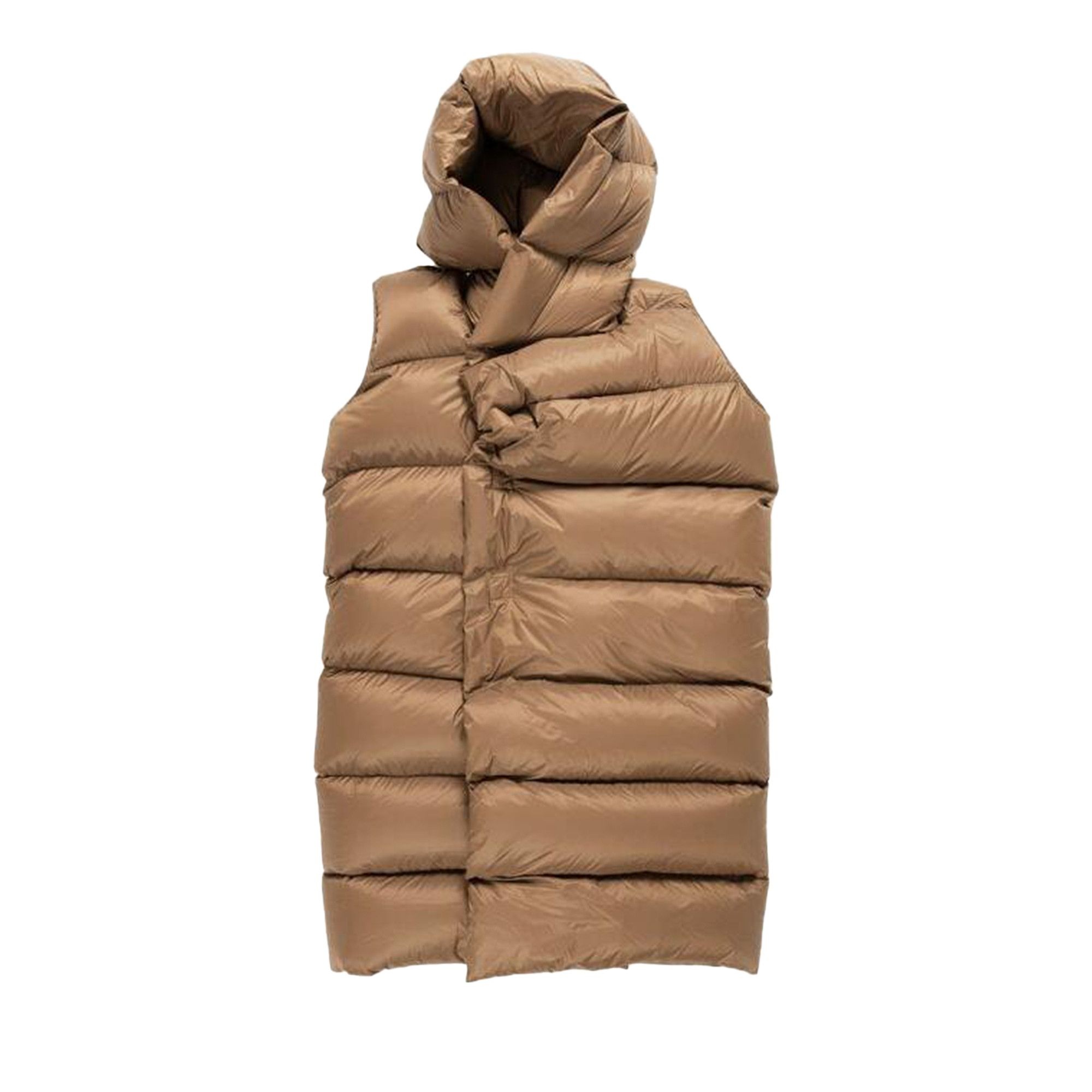 Rick Owens Padded Sleeveless Coat 'Fawn' - 1