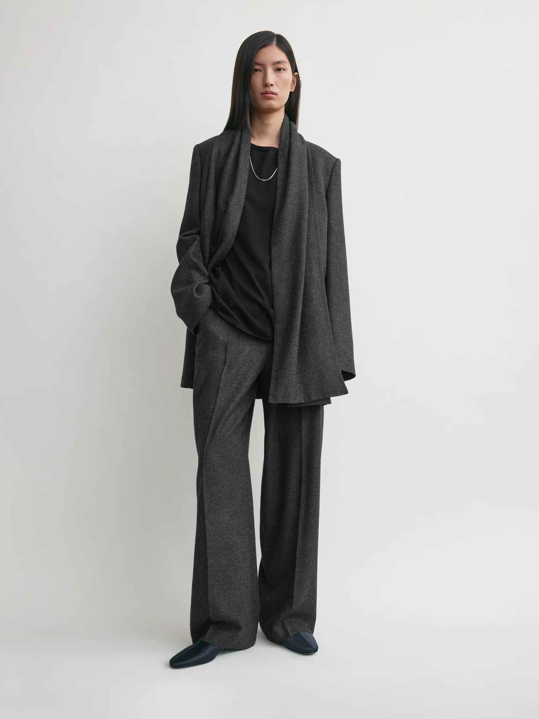 STRAIGHT BLAZER SCARF - 2