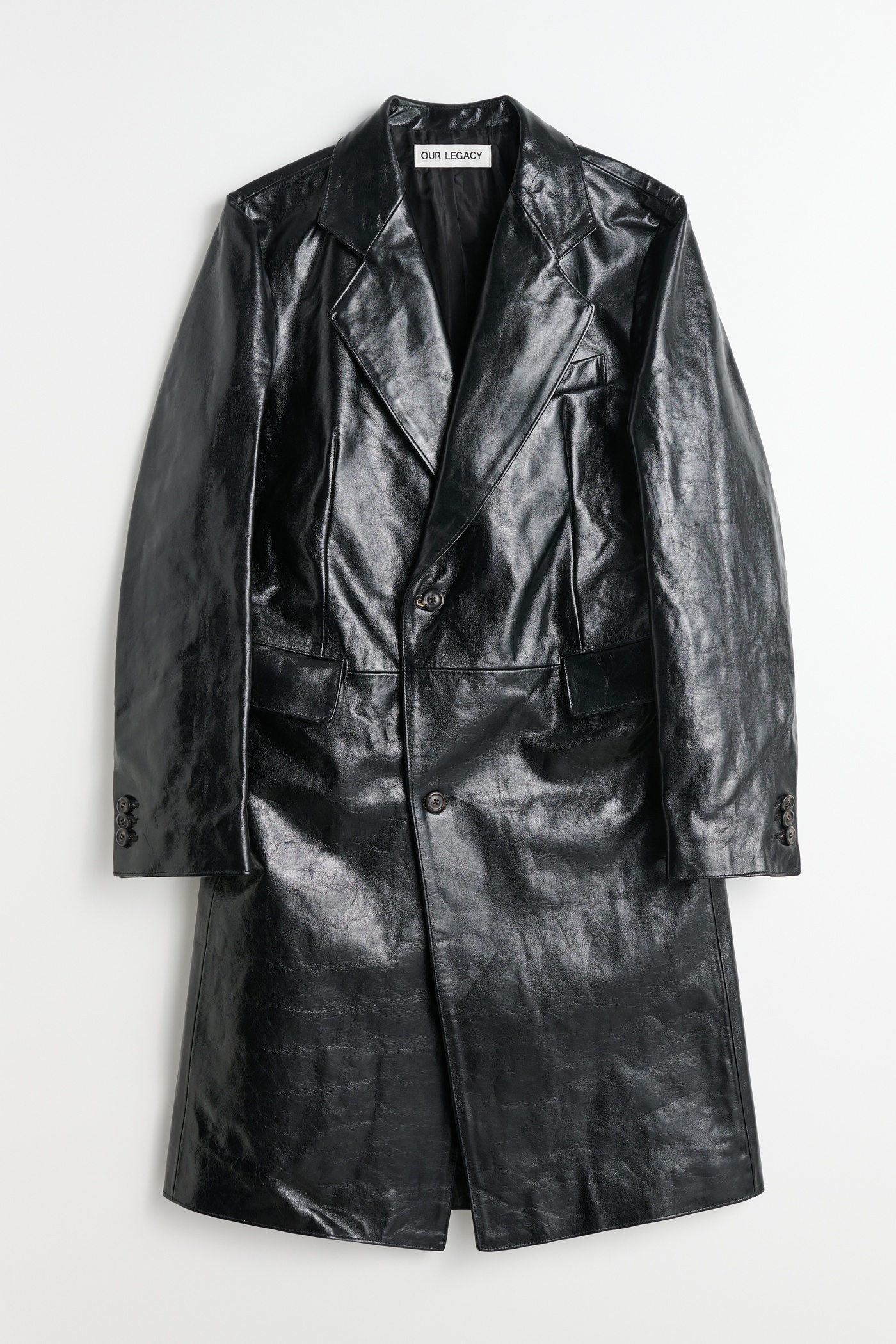 Stingray Coat True Dye Black Leather - 1