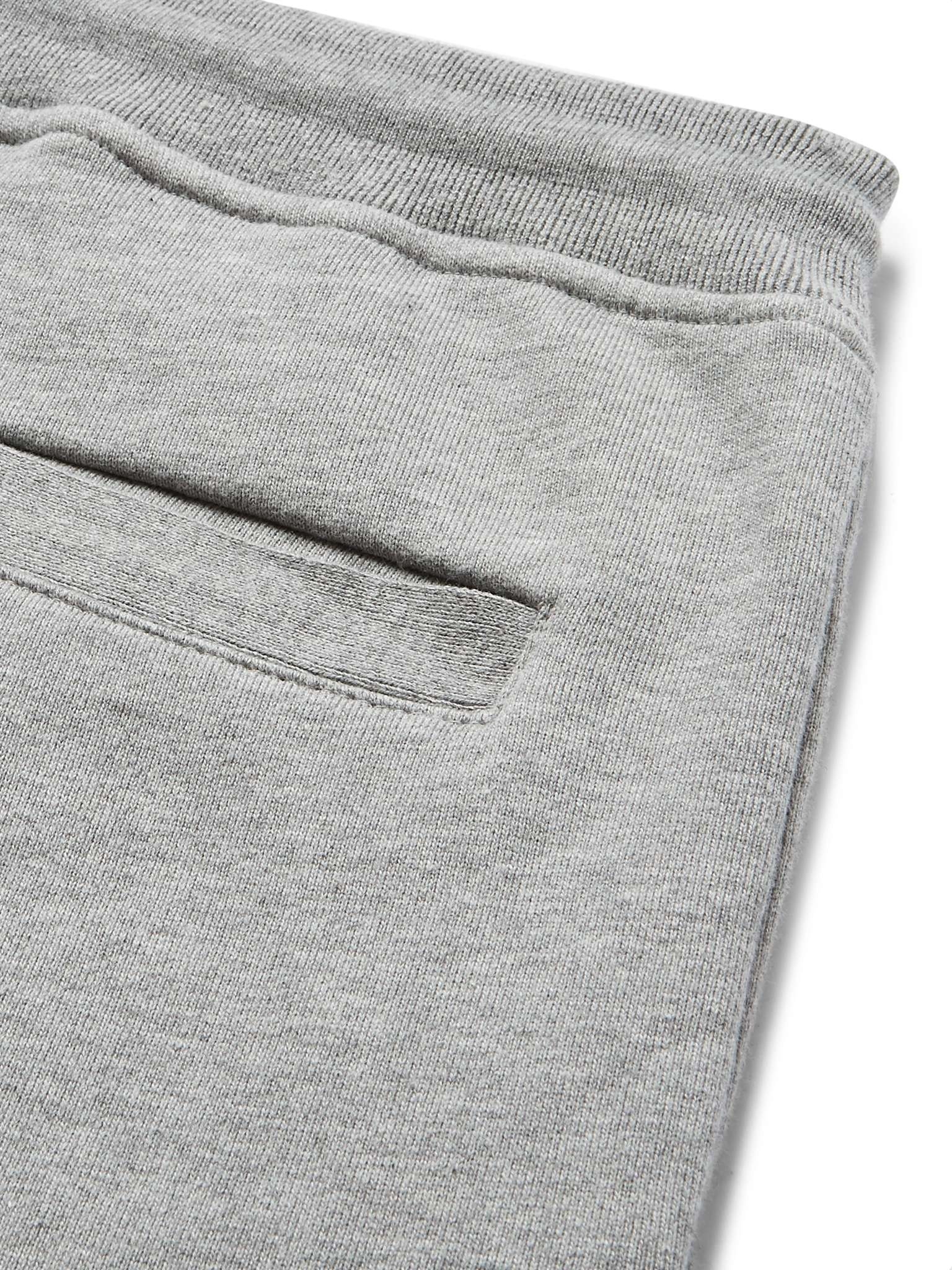 Tapered Striped Loopback Cotton-Jersey Sweatpants - 6
