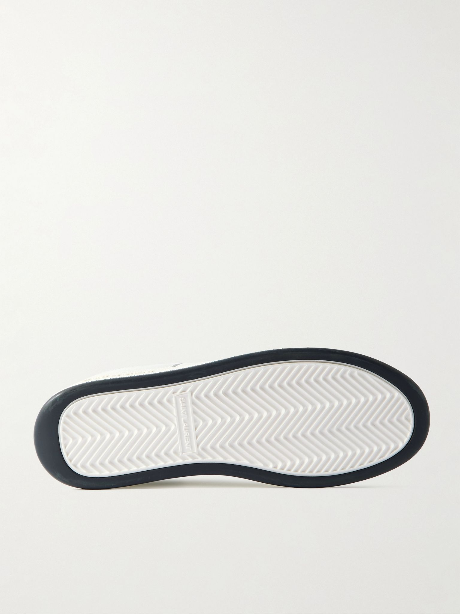 SL/61 Perforated Leather Sneakers White - 3