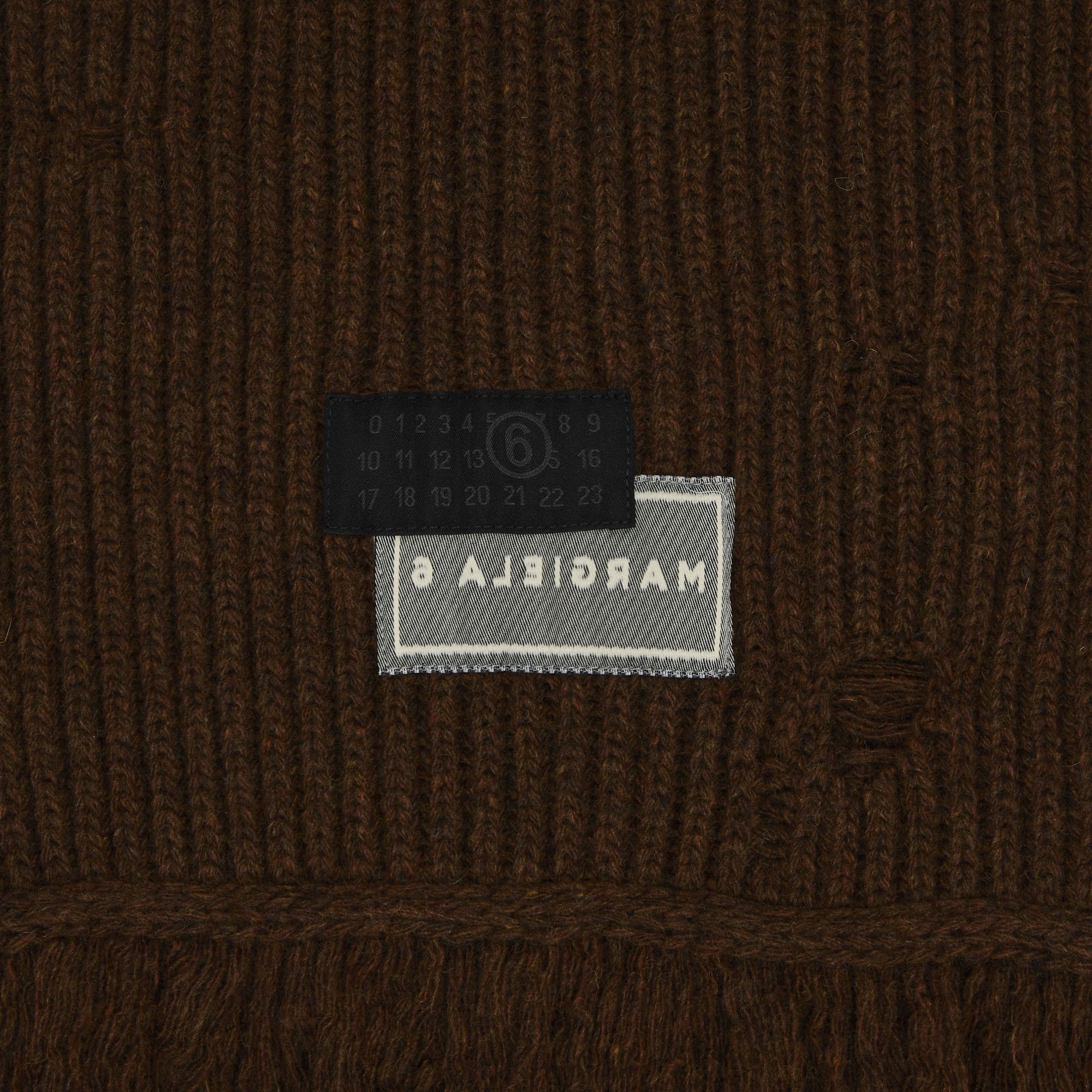 MM6 Maison Margiela Scarf 'Brown Melange' - 3