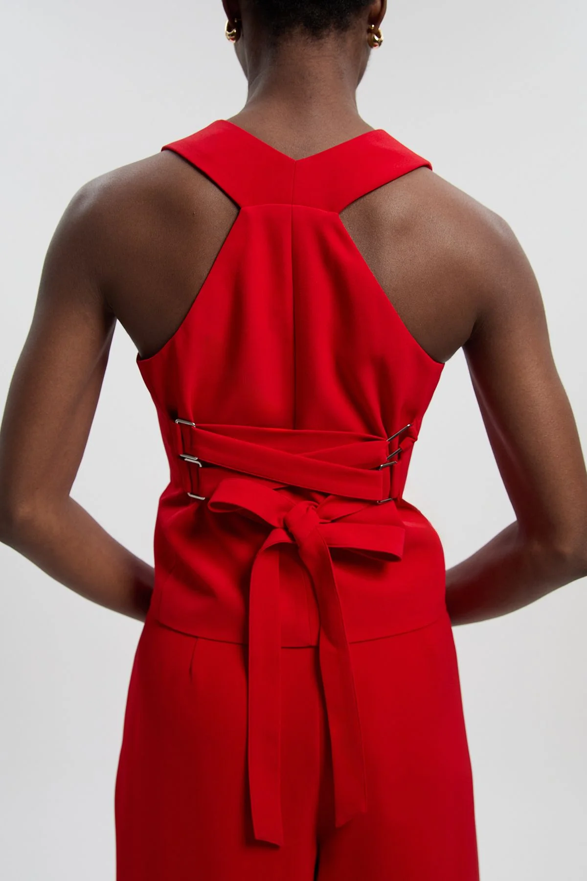 Soft Tailored Corset Back Detail Waistcoat - 1