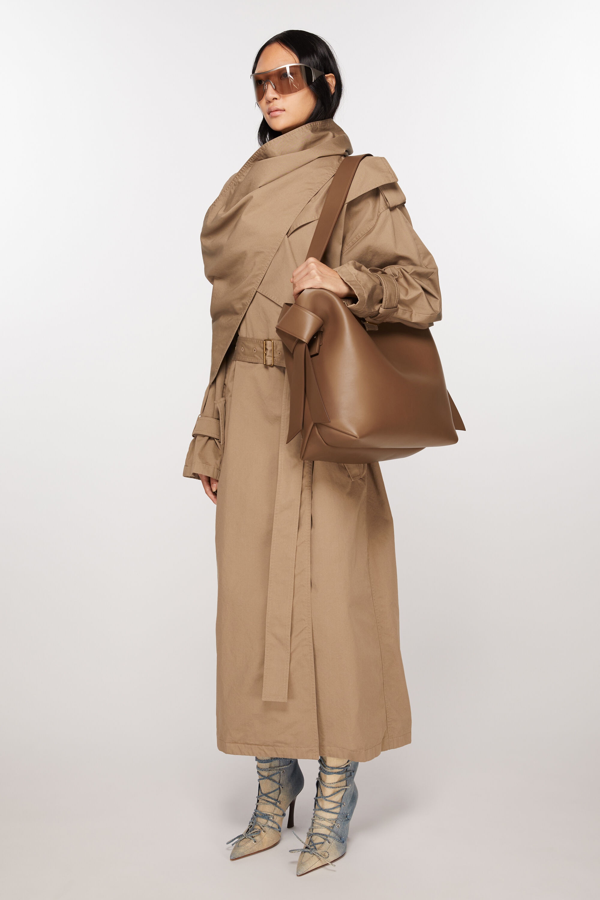 Musubi midi shoulder bag - Camel brown - 2