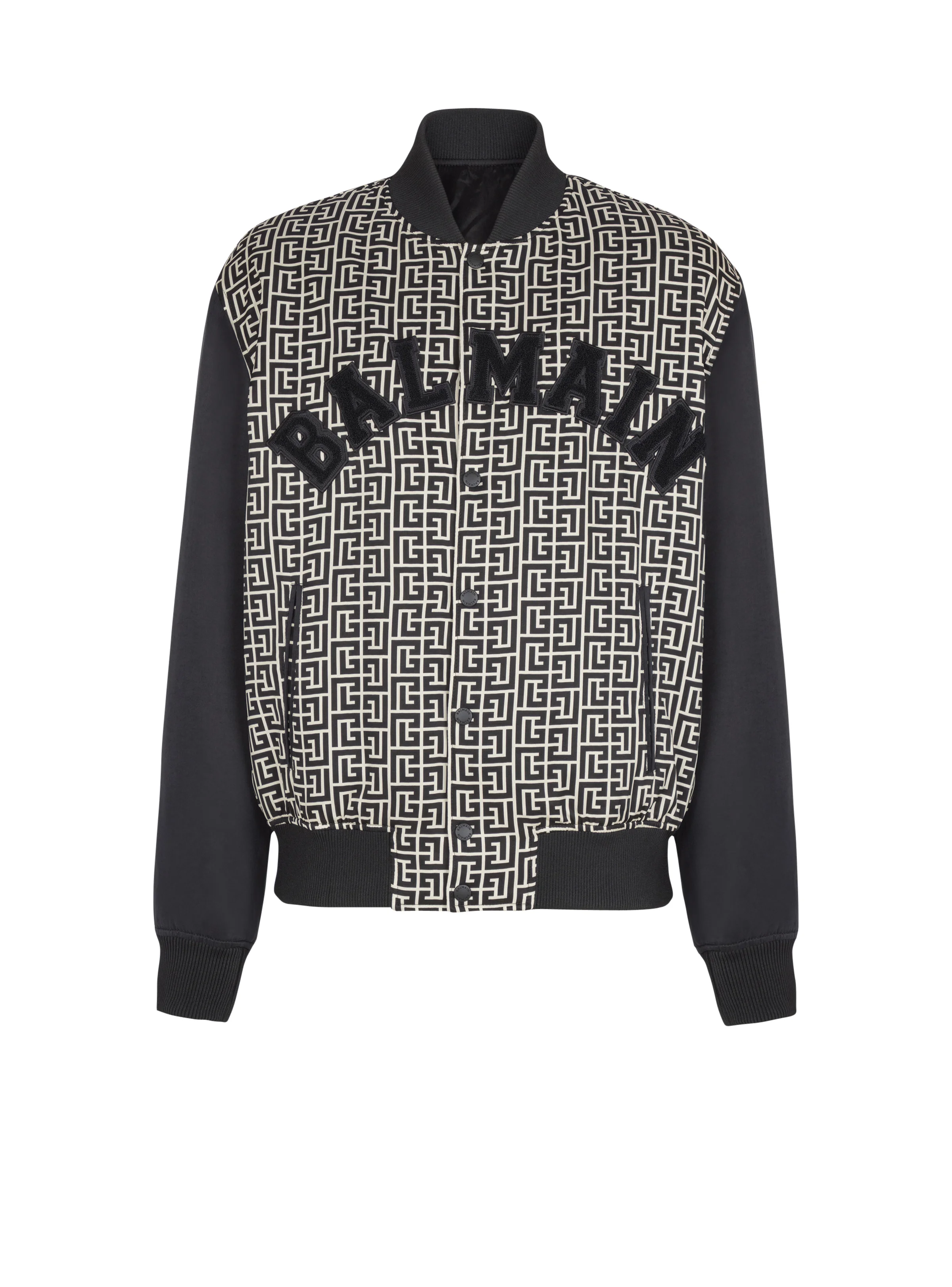 Varsity monogrammed jacket with patches - 1