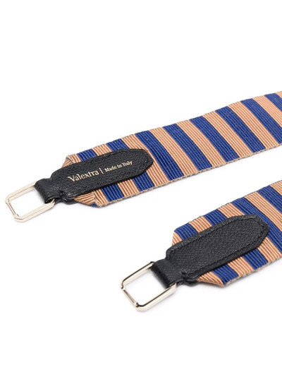 Valextra striped bag strap outlook