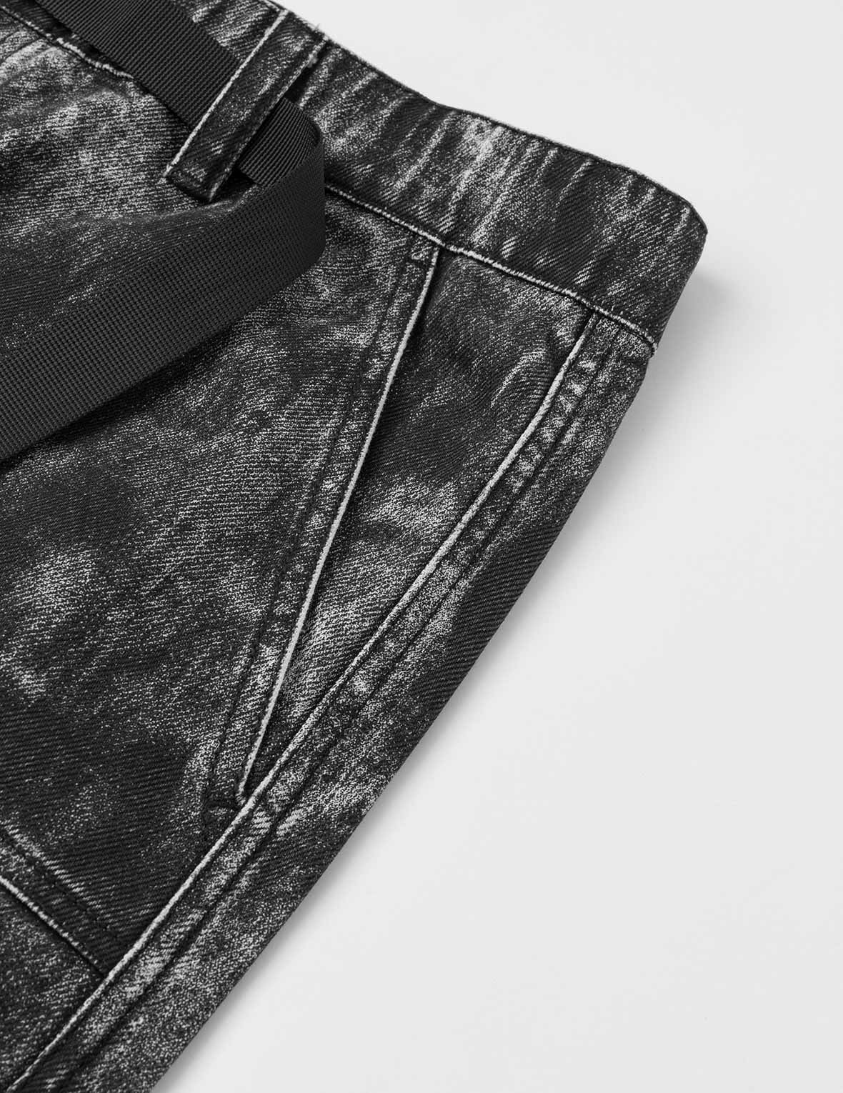 Allover Hand-painted Pattern Print Regular Fit Pants - 12