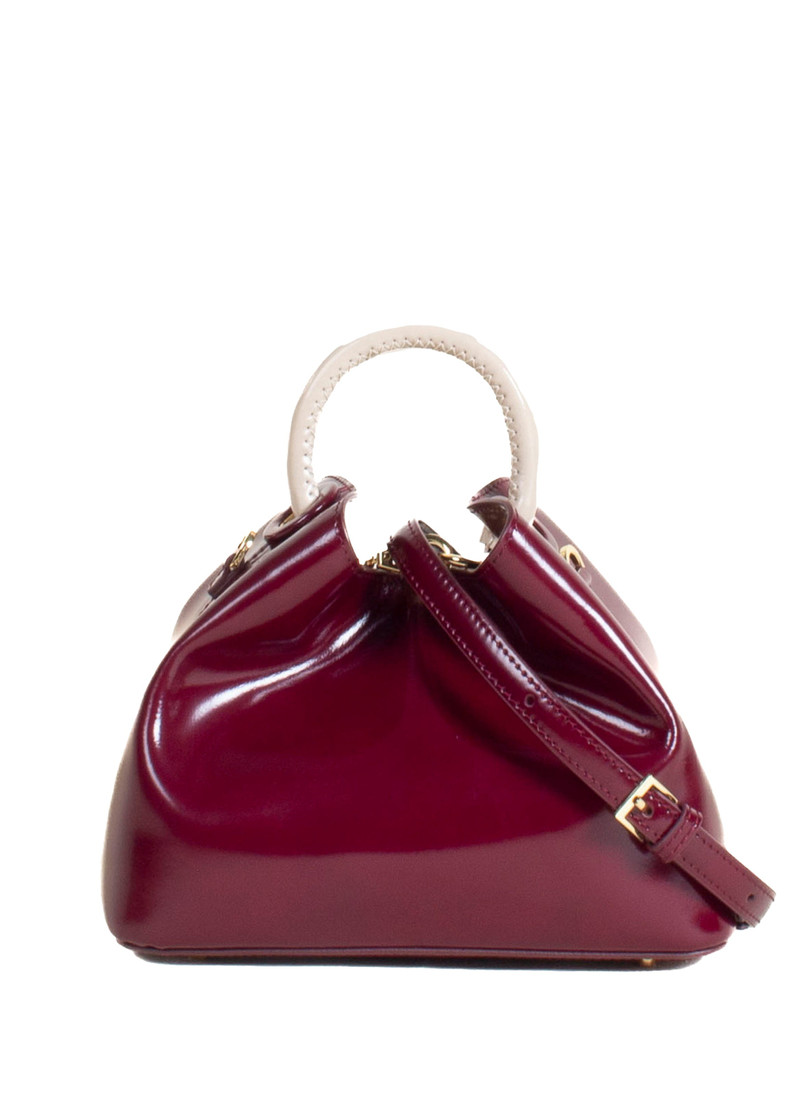 Baozi Mirror Leather Burgundy/Mirror Beige 3