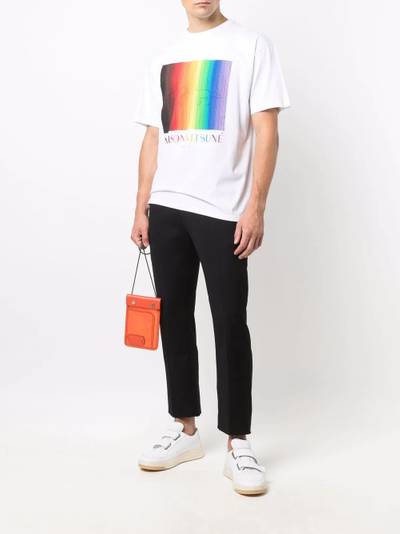 Maison Kitsuné Gradient Rainbow logo-print T-shirt outlook