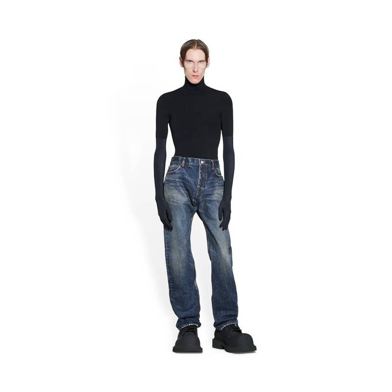 BALENCIAGA Men's Standard Jeans in Navy Blue outlook