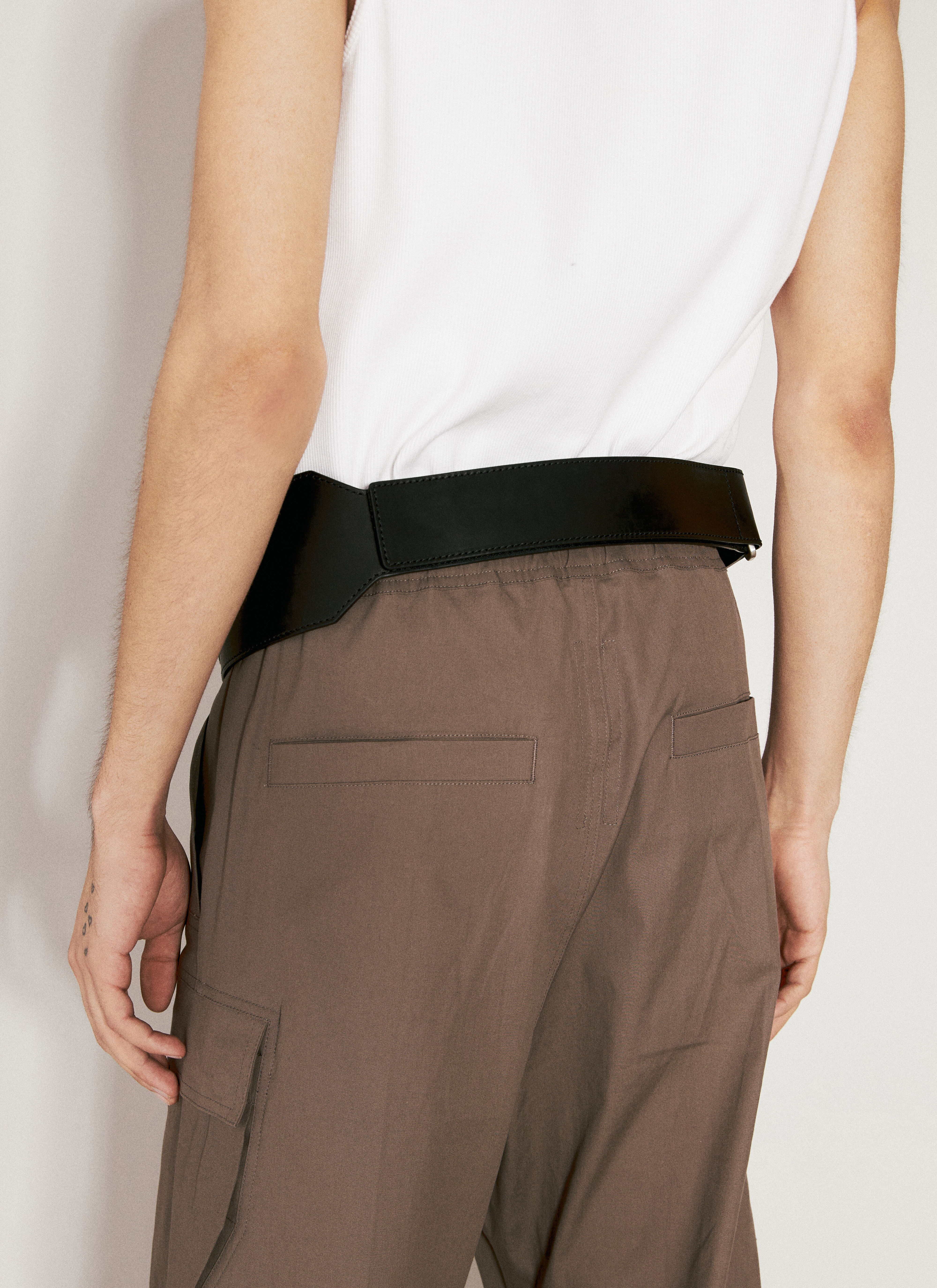 小物 Rick Owens 2024SS Lido CARGO BELT Rick Owens リックオウエンス SS24 LIDO CARGO BELT / BLK - NUBIAN