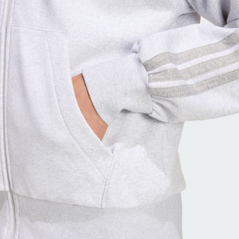 Essentials 3-Stripes Fleece Hoodie 6