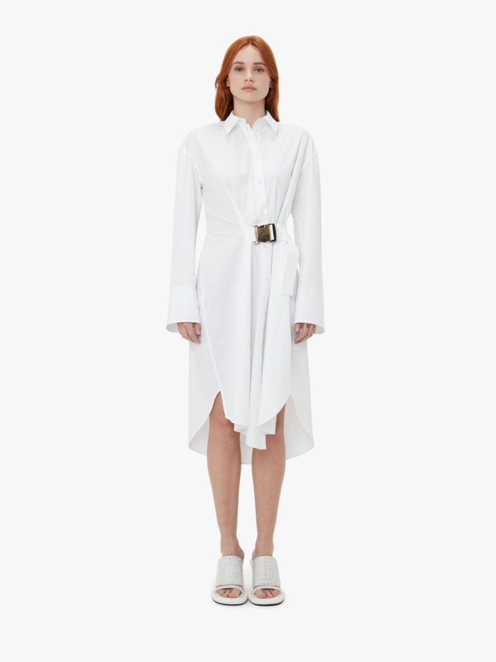 TWISTED BUCKLE SHIRT DRESS - 2