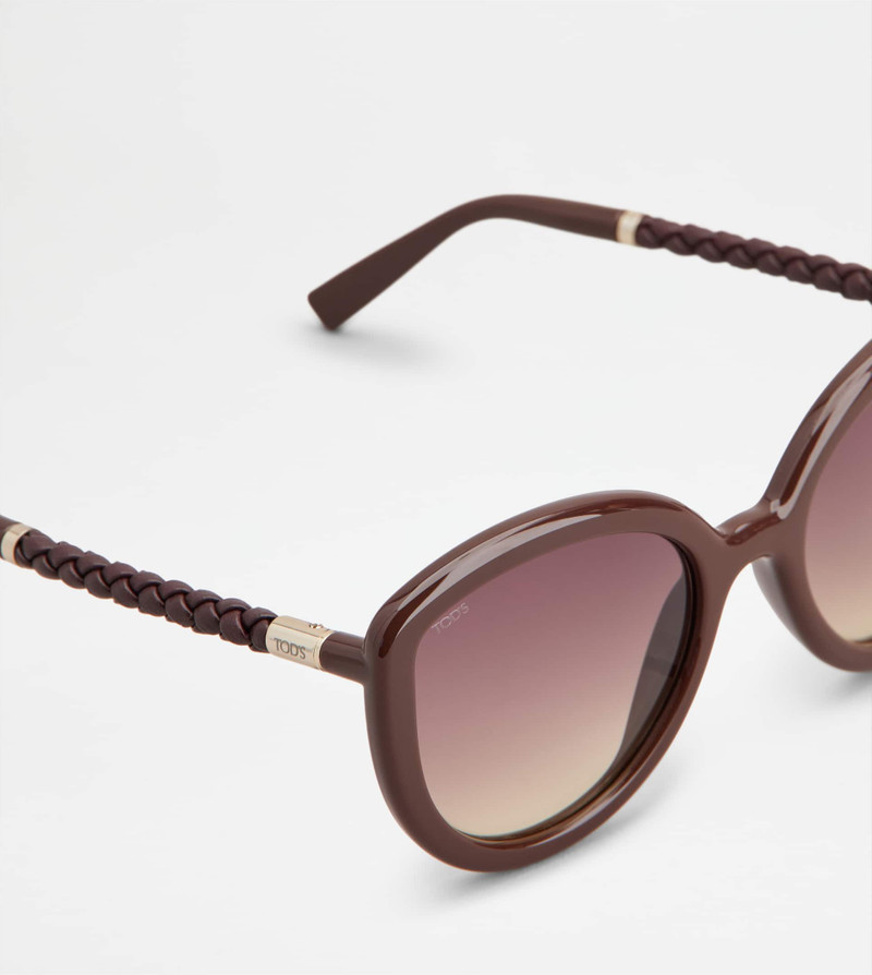 CAT-EYE SUNGLASSES - BURGUNDY 4