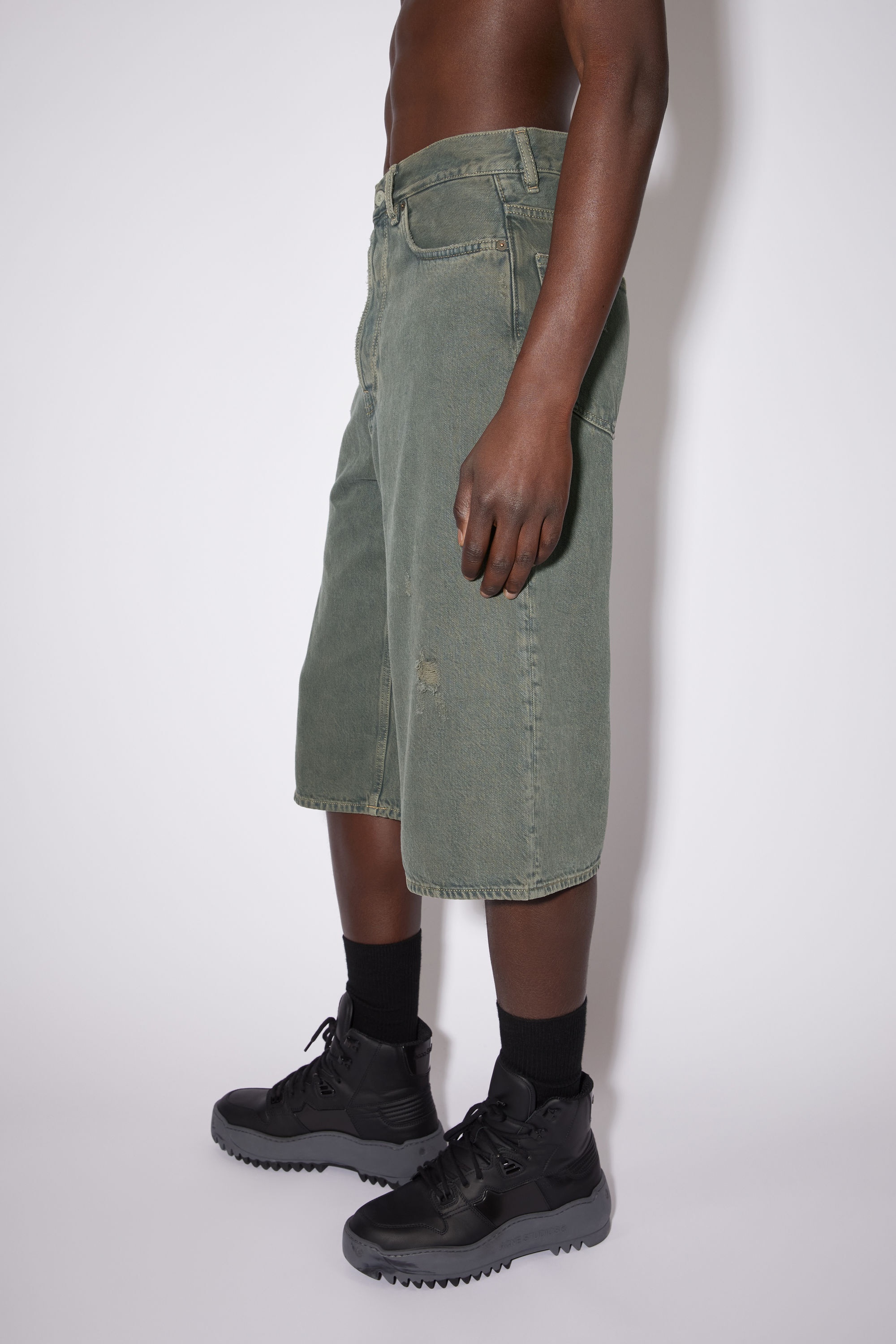 Loose fit shorts - Blue/green - 4