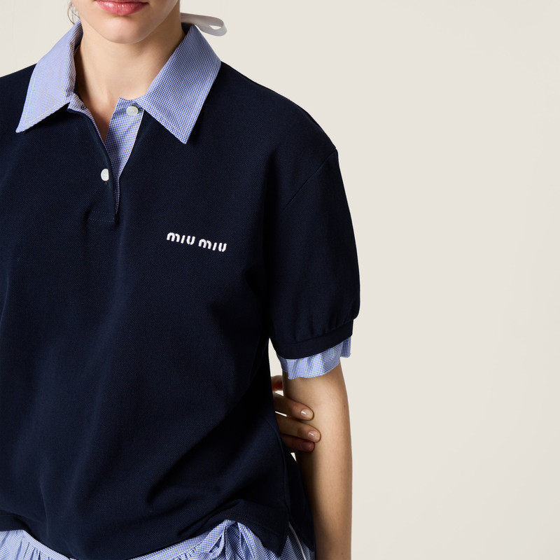 Cotton piqué polo shirt 4