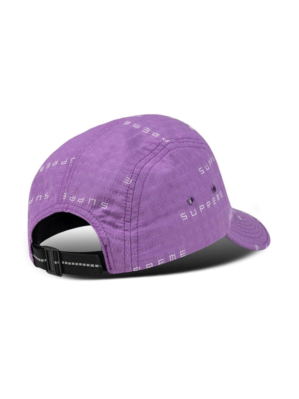 stitch jacquard camp cap - 2