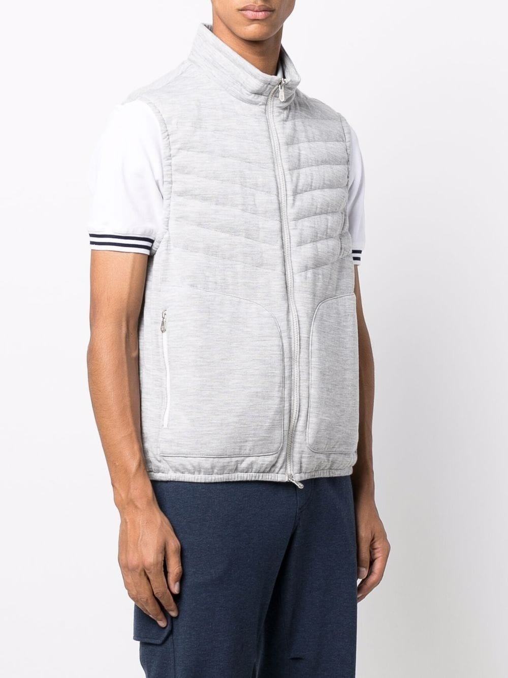 quilted padded gilet - 3