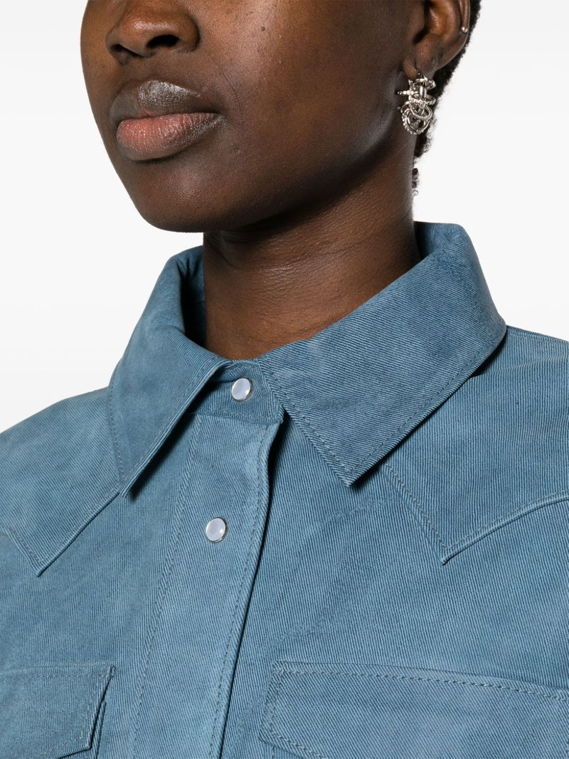 Western leather shirt 5