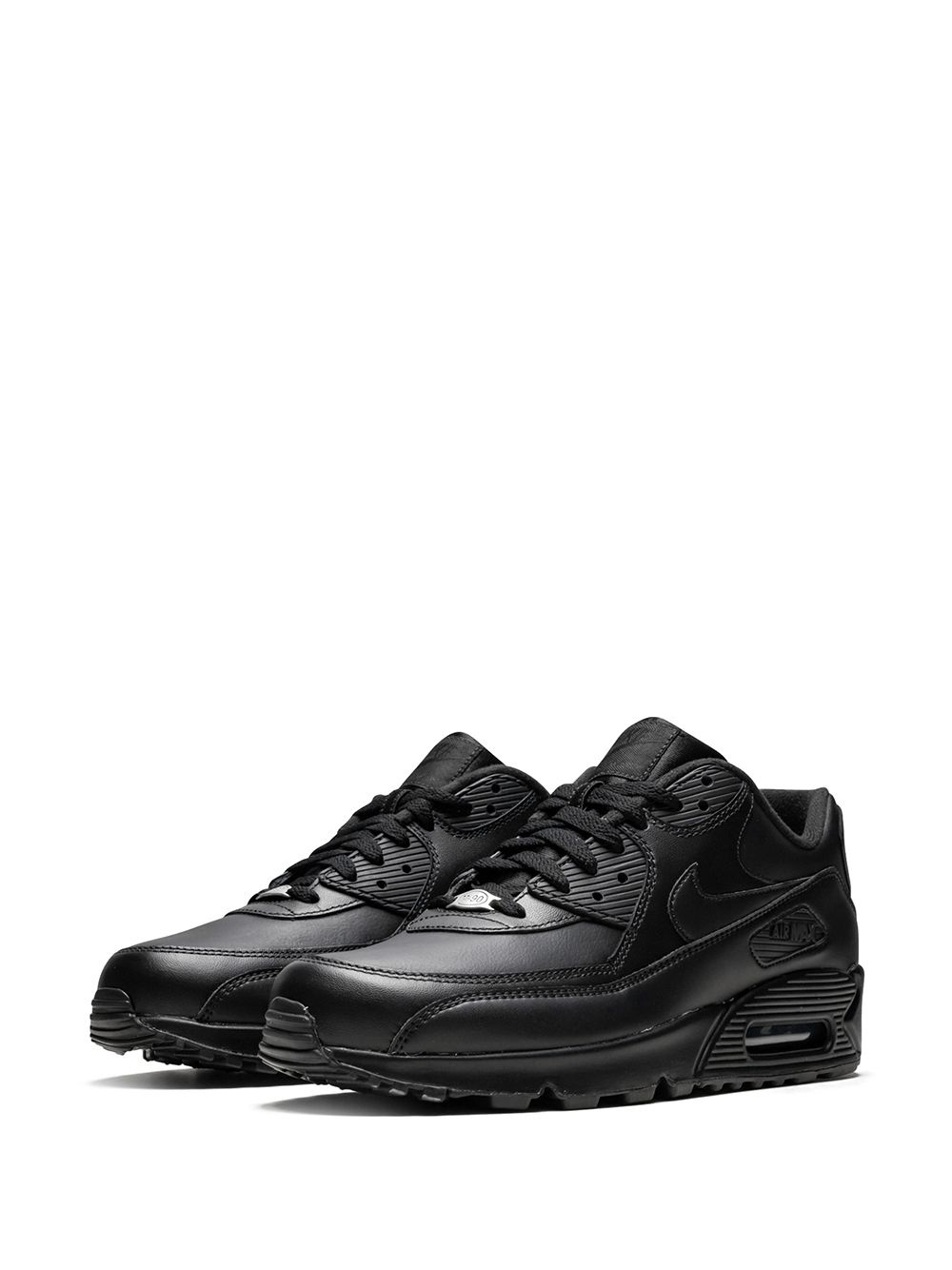 Air Max 90 "Triple Black" leather sneakers - 2