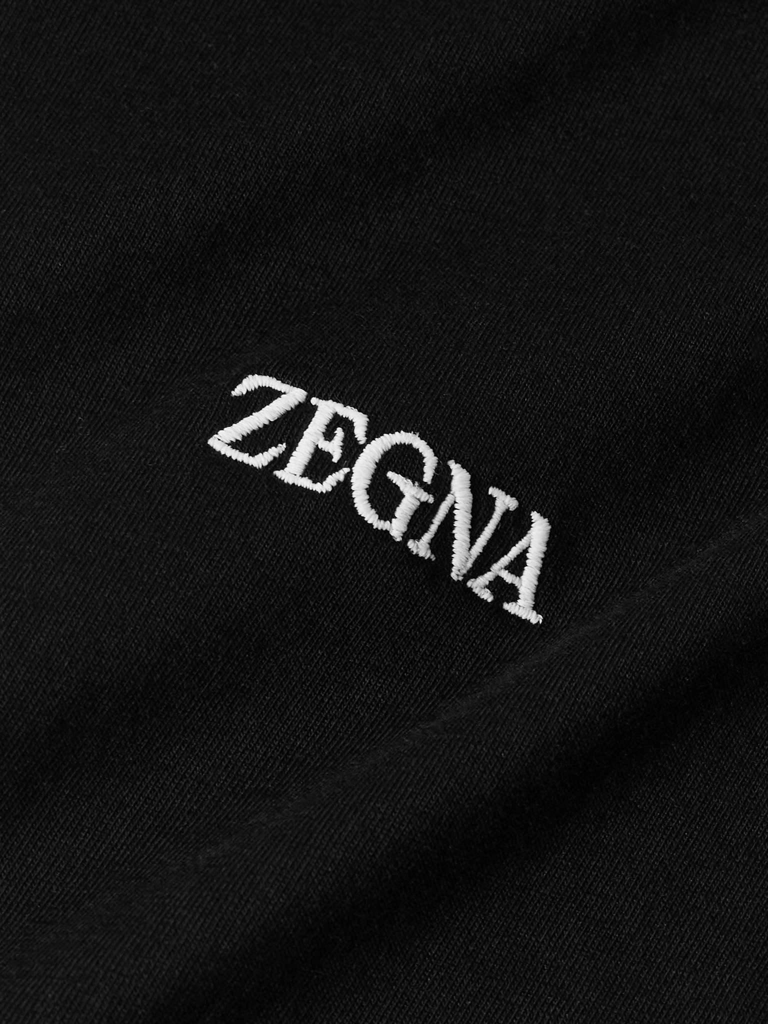 Slim-Fit Logo-Embroidered Cotton-Jersey T-Shirt - 5