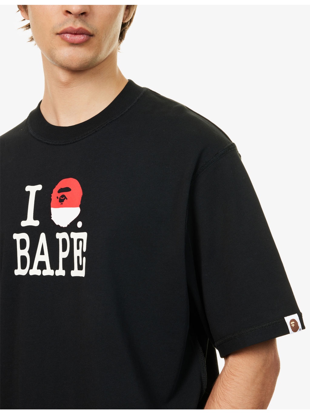 Brand-Print Crewneck Cotton-Jersey T-Shirt - 5