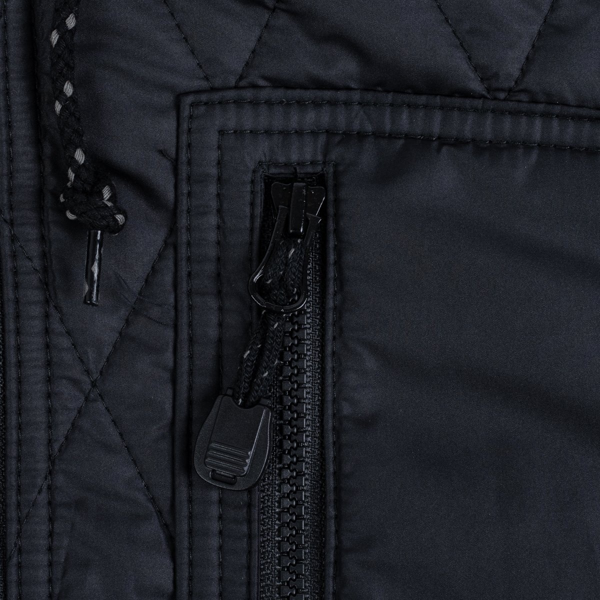 IHJ-100-BLK Quilted Light Parka - Black - 11