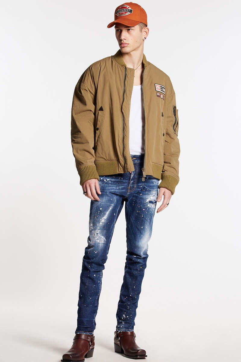 DARK SPOTTED WASH COOL GUY JEANS - 1