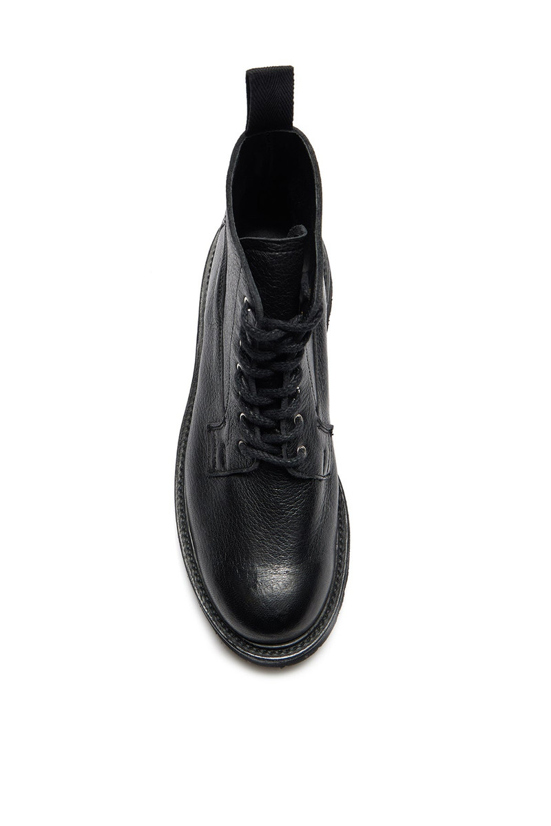 GABRIELA HEARST Camilla Derby Boot in Black Leather outlook