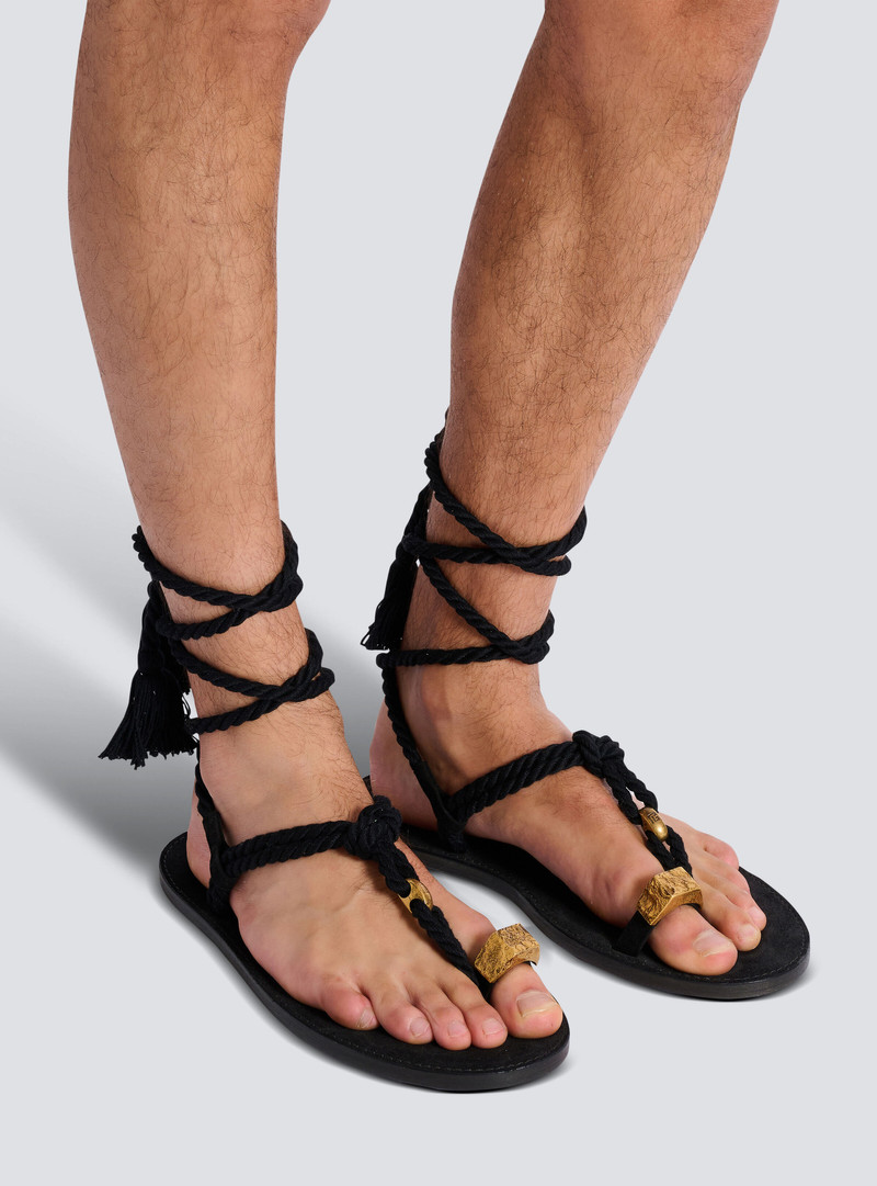 Balmain Flat tie sandals outlook