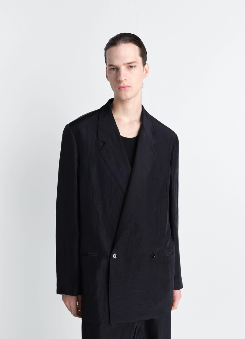 Lemaire SOFT TAILORING DOUBLE BREASTED COAT IN LINEN VISCOSE outlook