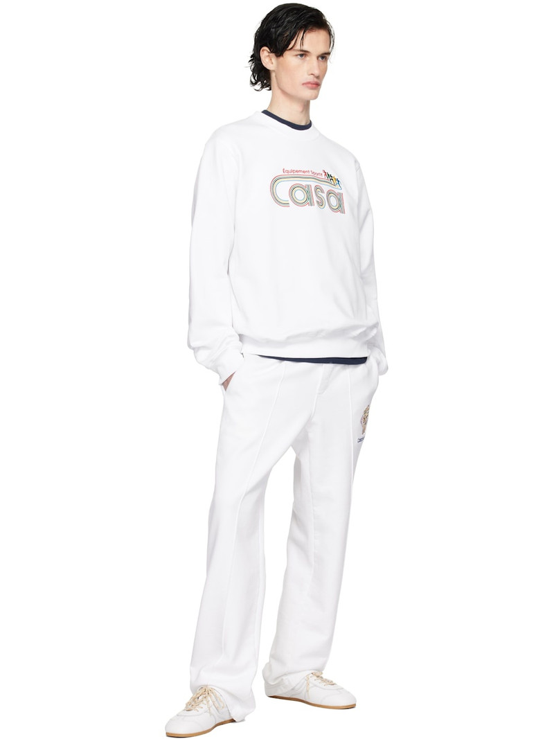CASABLANCA Off-White 'Equipement Sportif' Embroidered Sweatshirt outlook