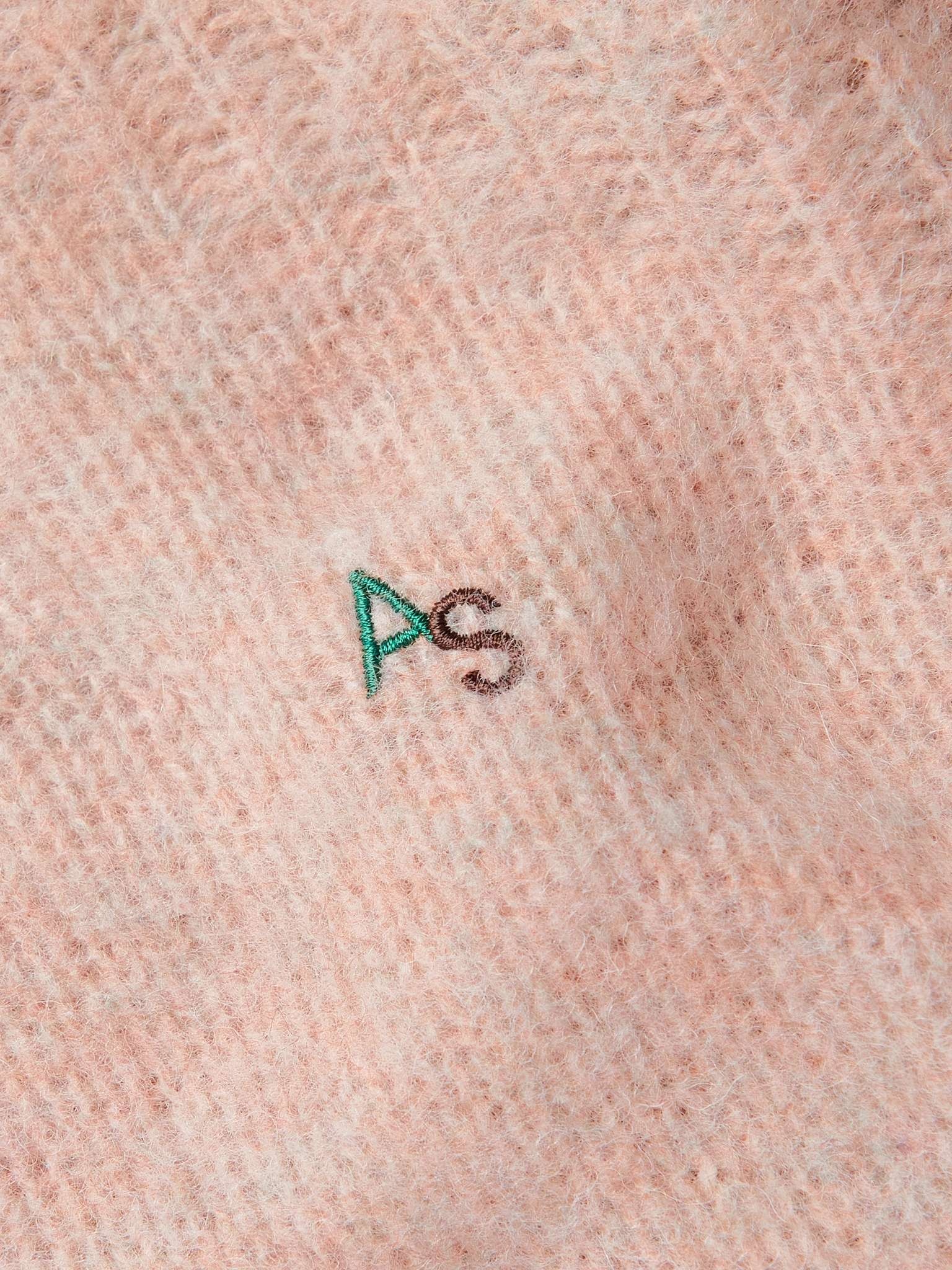 Logo-Embroidered Shetland Wool Sweater - 3