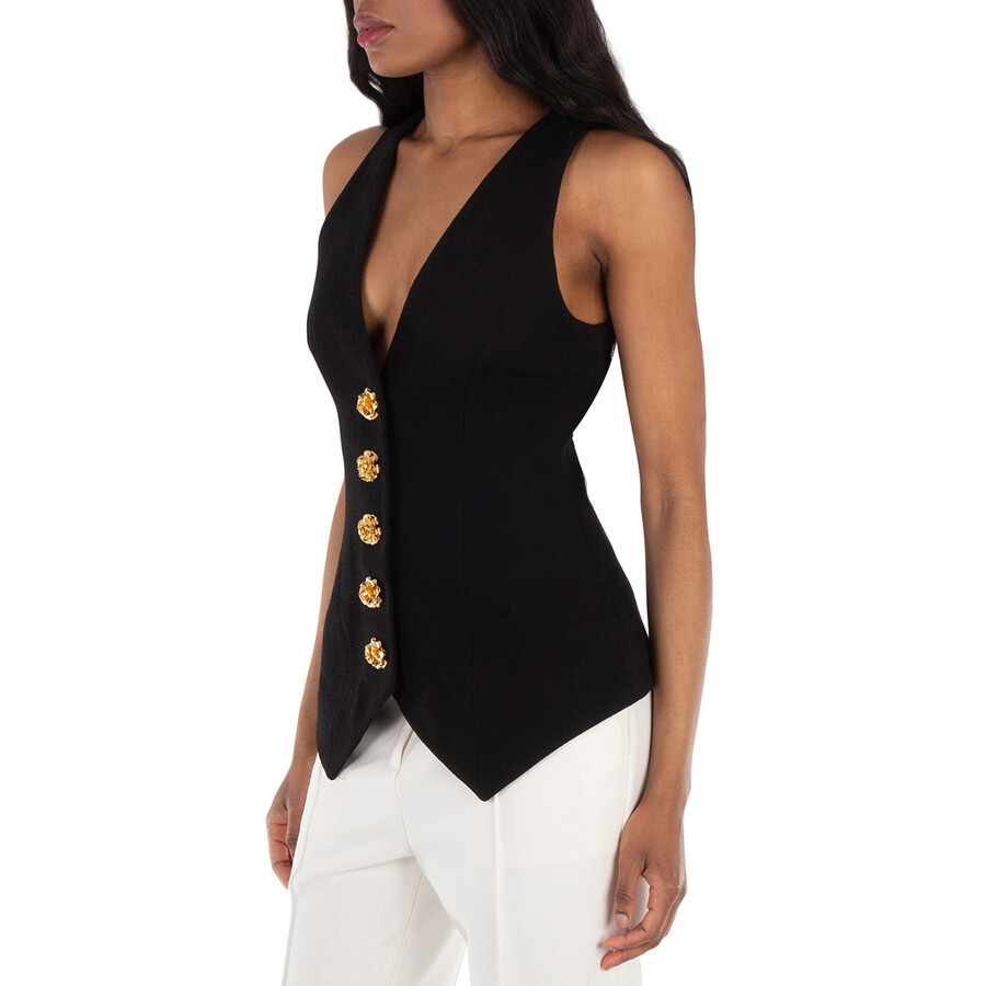 Balmain Buttoned Double Crepe Vest - 2