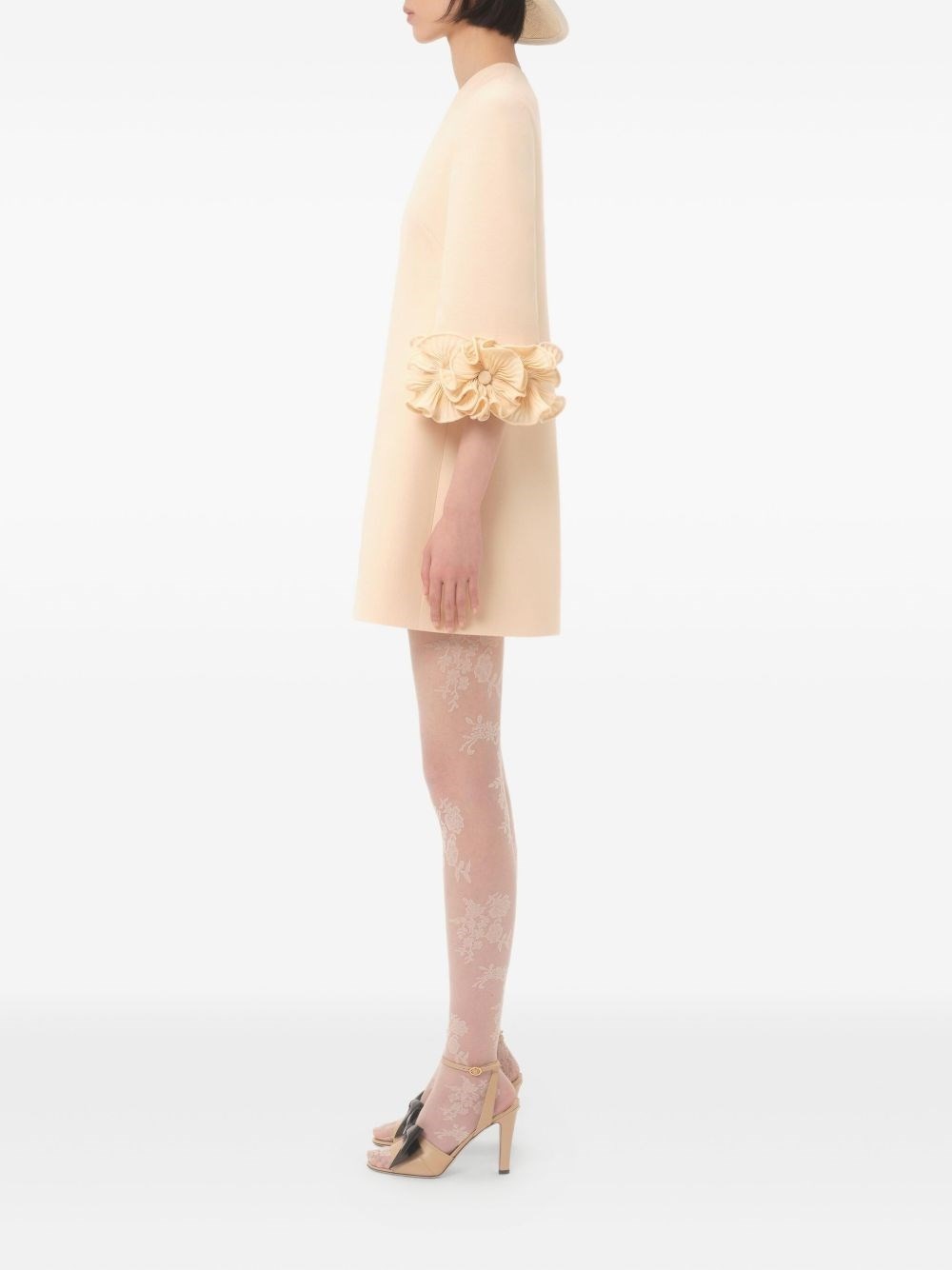 Wool and silk short dress - 7
