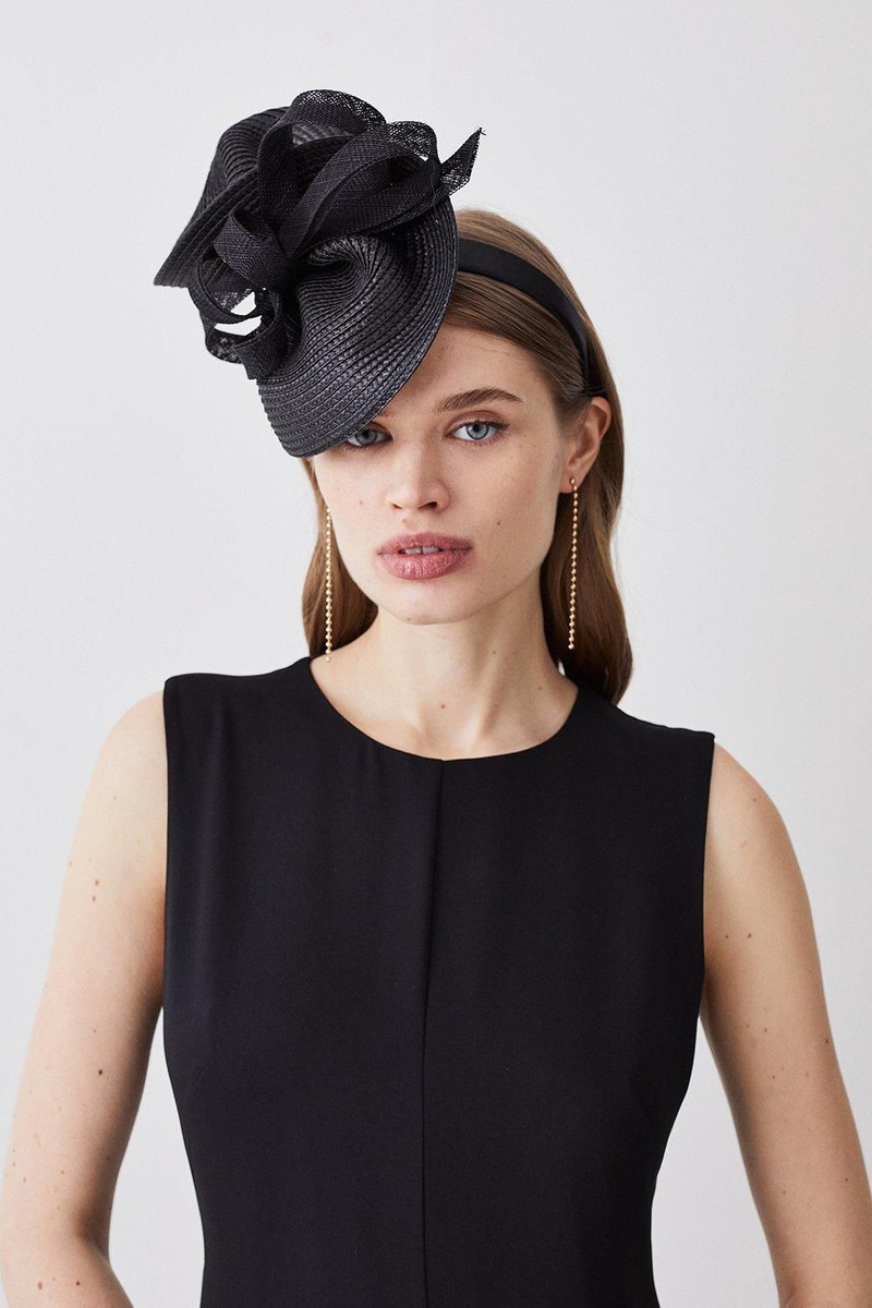 Asymmetric Bow Headband Fascinator 1