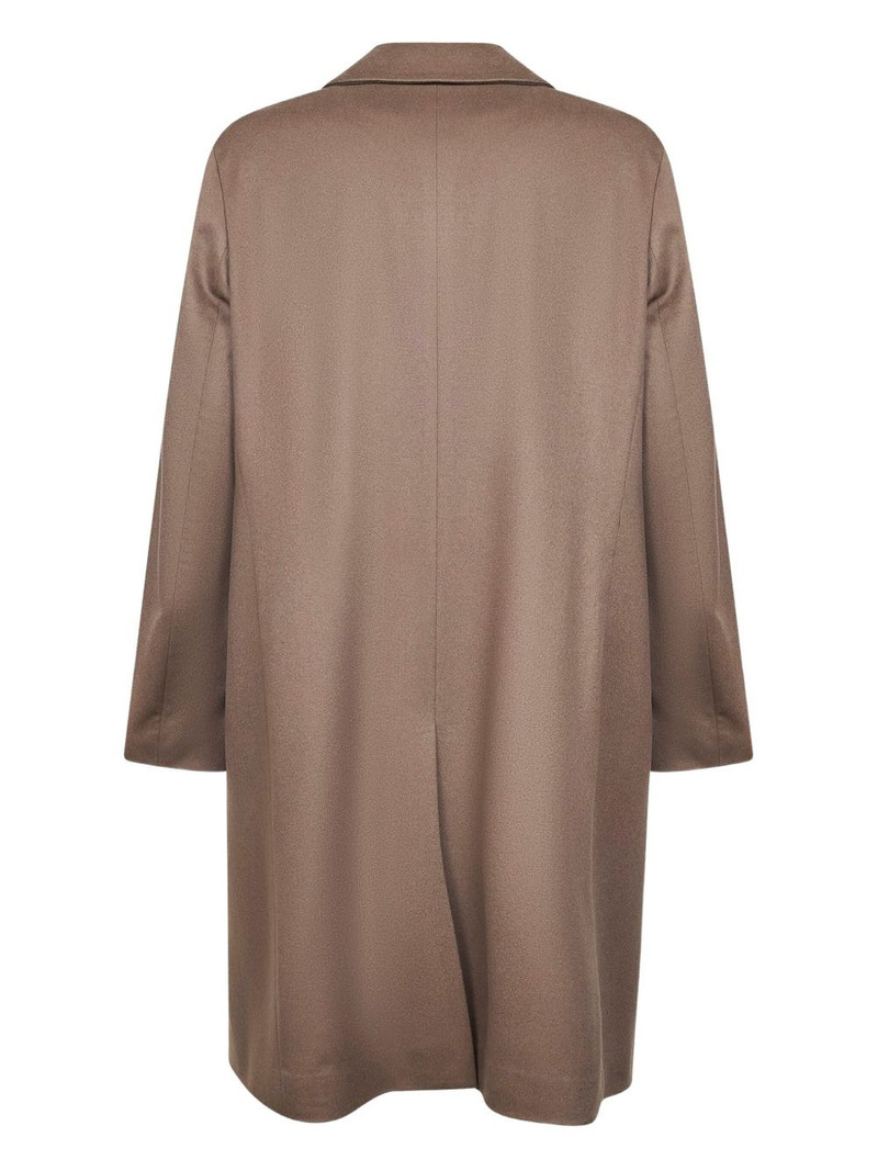 LARDINI notched-collar coat outlook