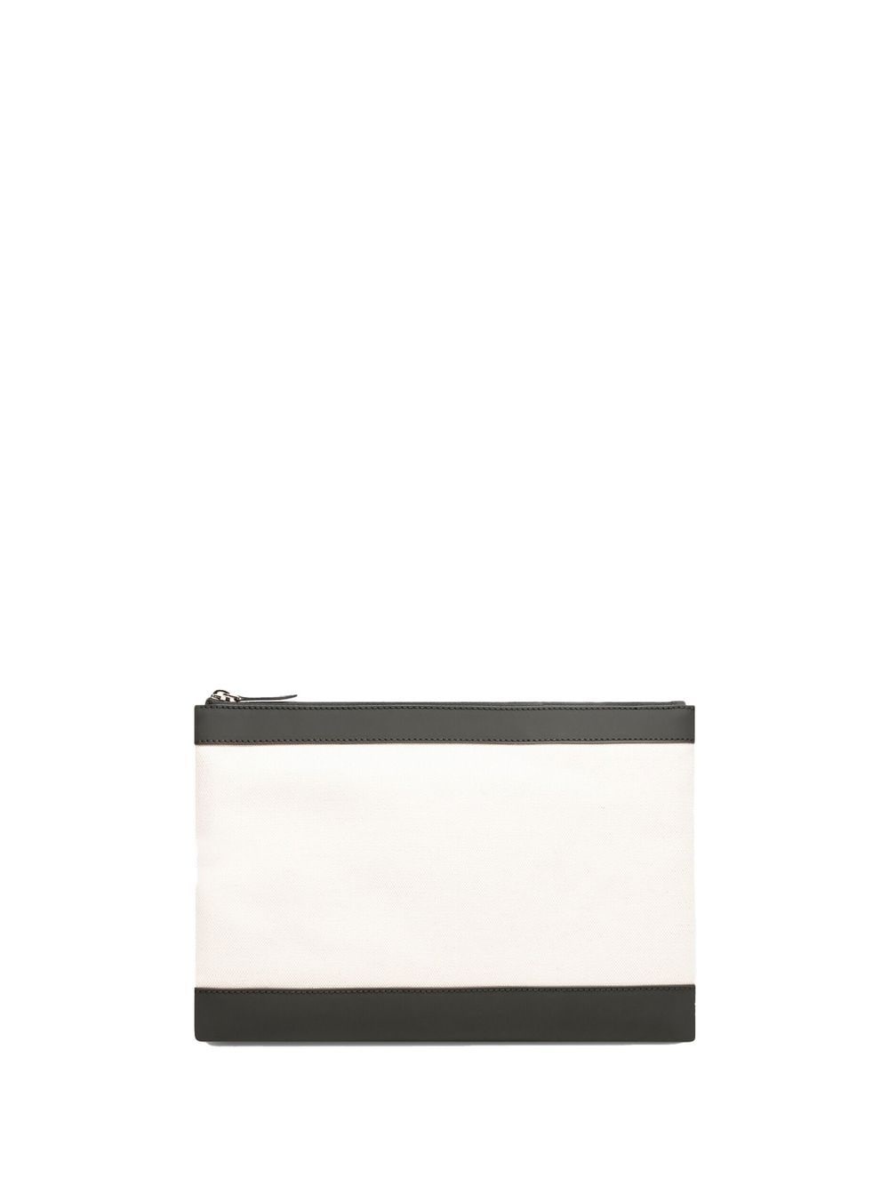 logo-print zipped clutch bag - 3