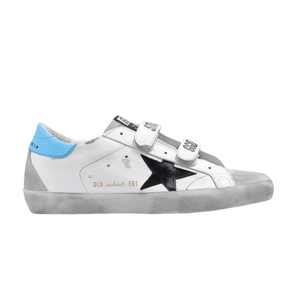 Golden Goose Wmns Old School Touch-Strap 'White Ice' - 1