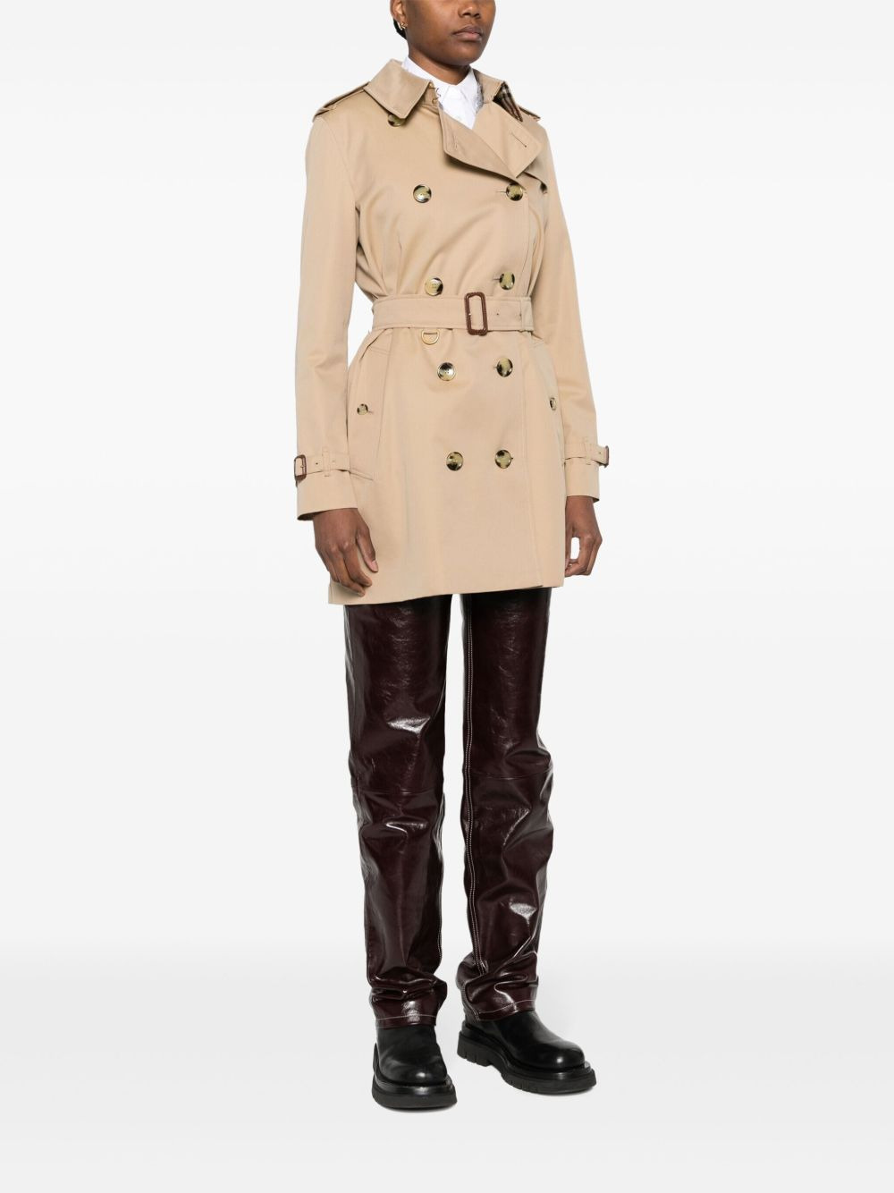 Short Kensington Heritage cotton trench coat - 3