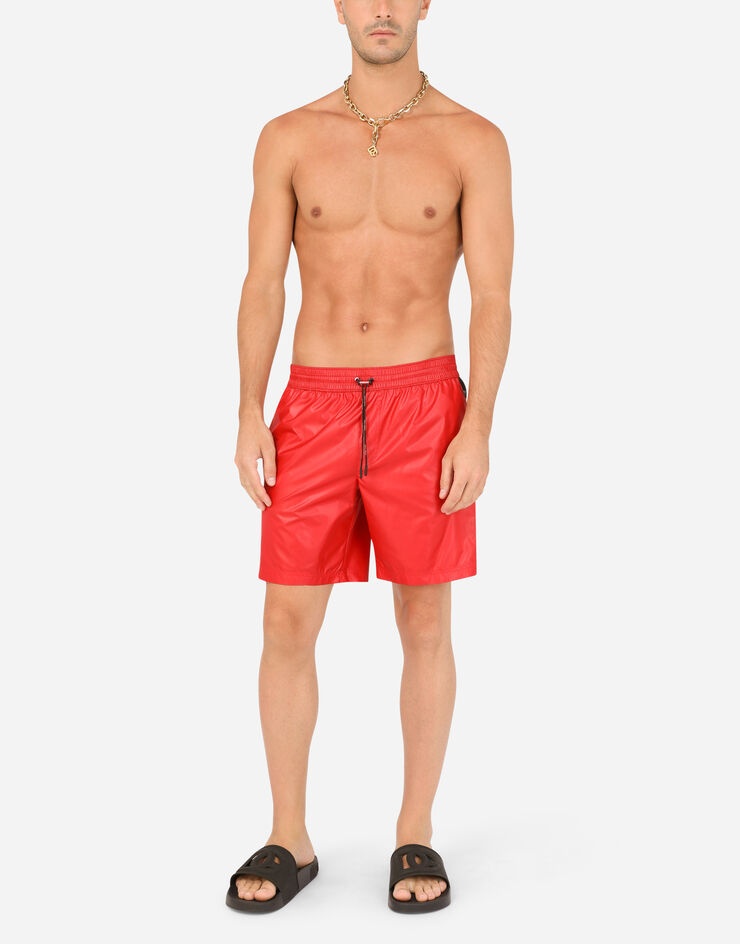 Mid-length swim trunks with side bands - 2