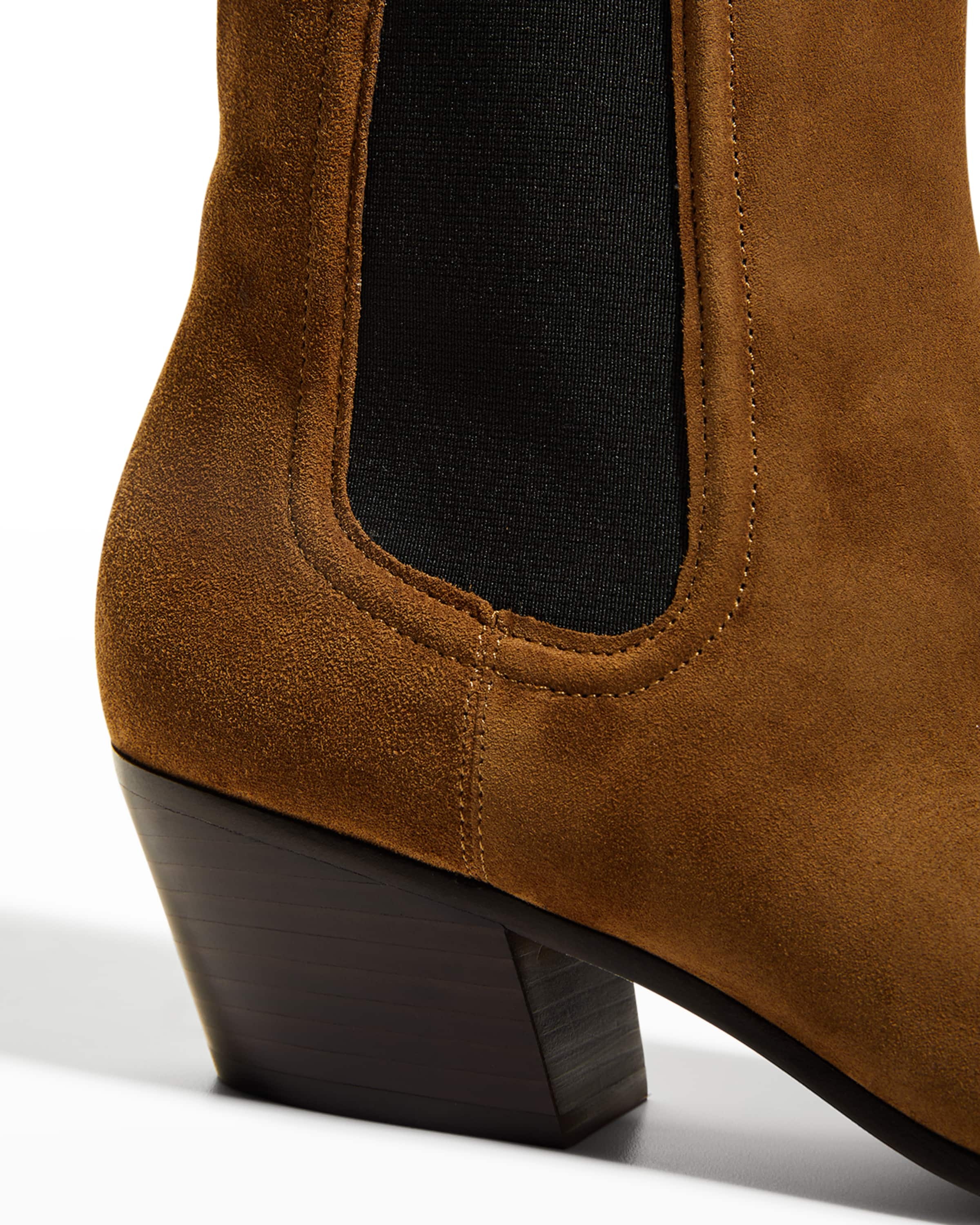 Lada Suede Chelsea Ankle Booties - 3