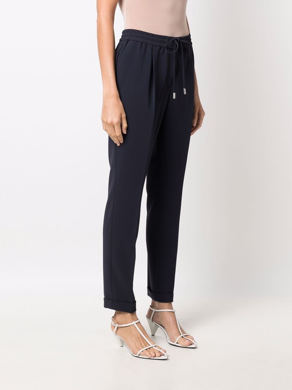 drawstring tapered trousers - 3