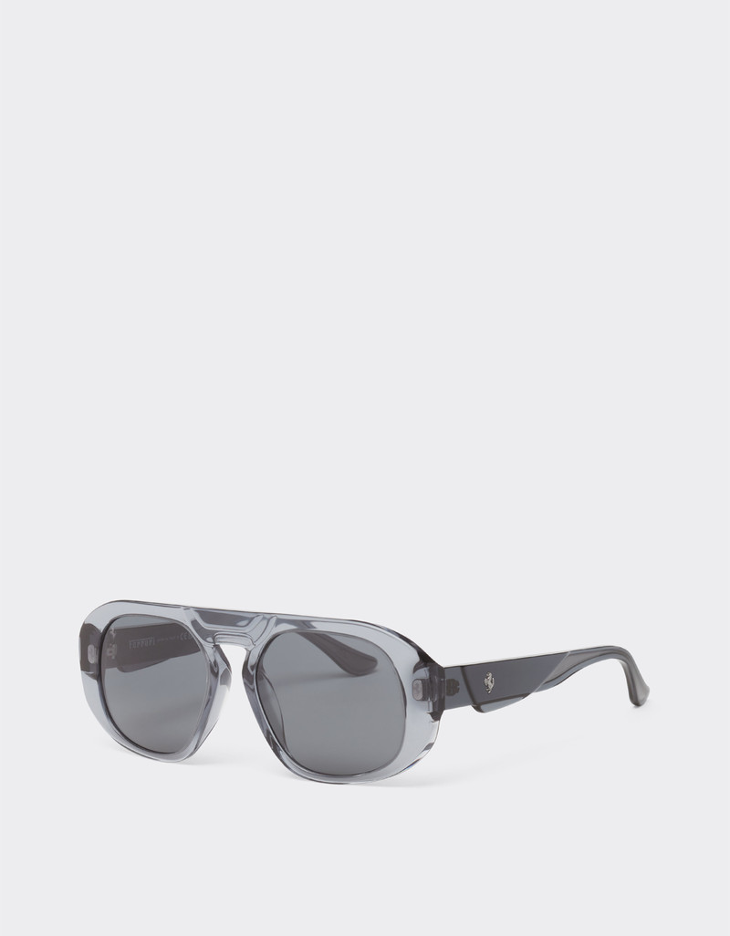 Ferrari sunglasses in ocean colour acetate with light blue lenses 3