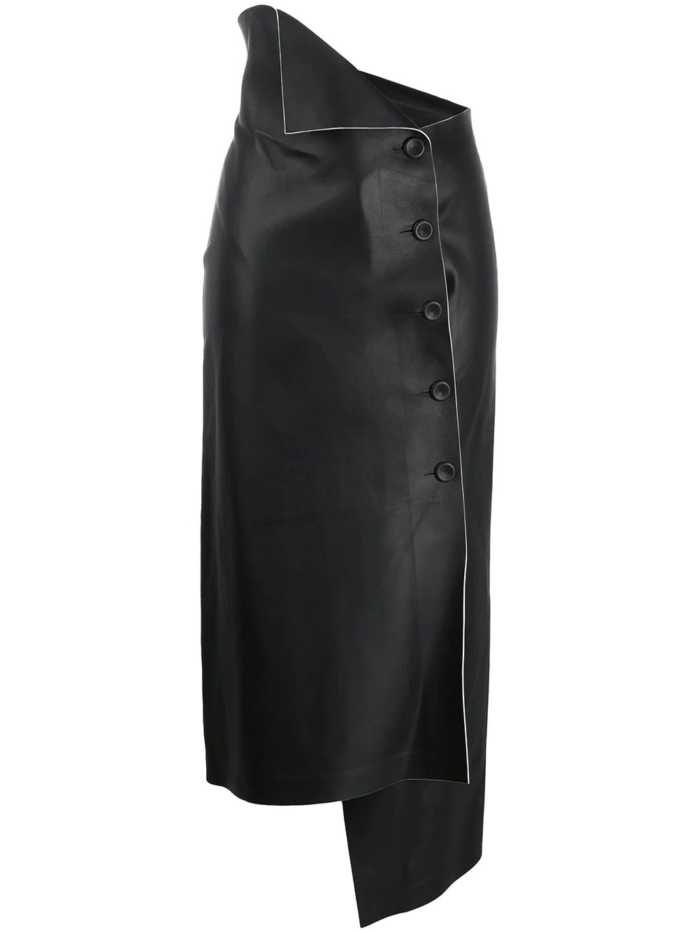 Verna asymmetric wrap skirt - 1