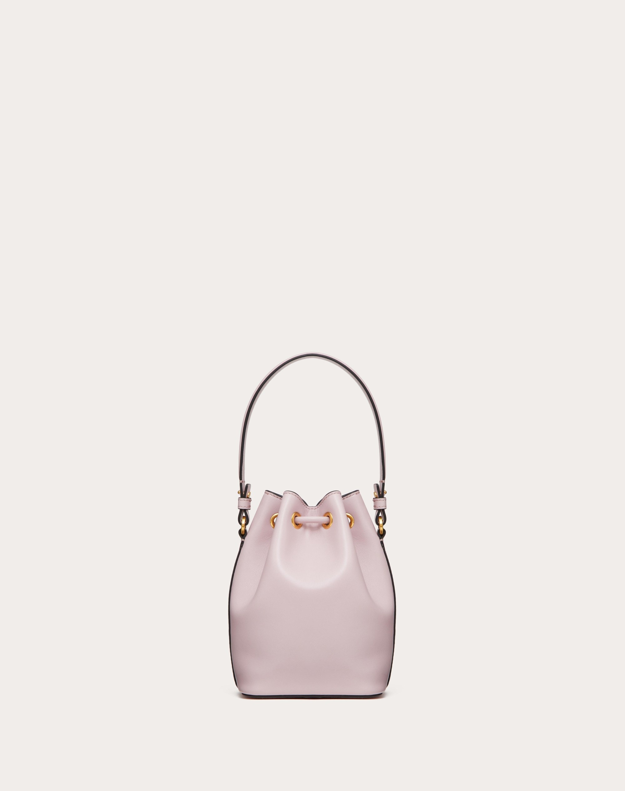 MINI VLOGO SIGNATURE BUCKET BAG IN NAPPA LEATHER - 4