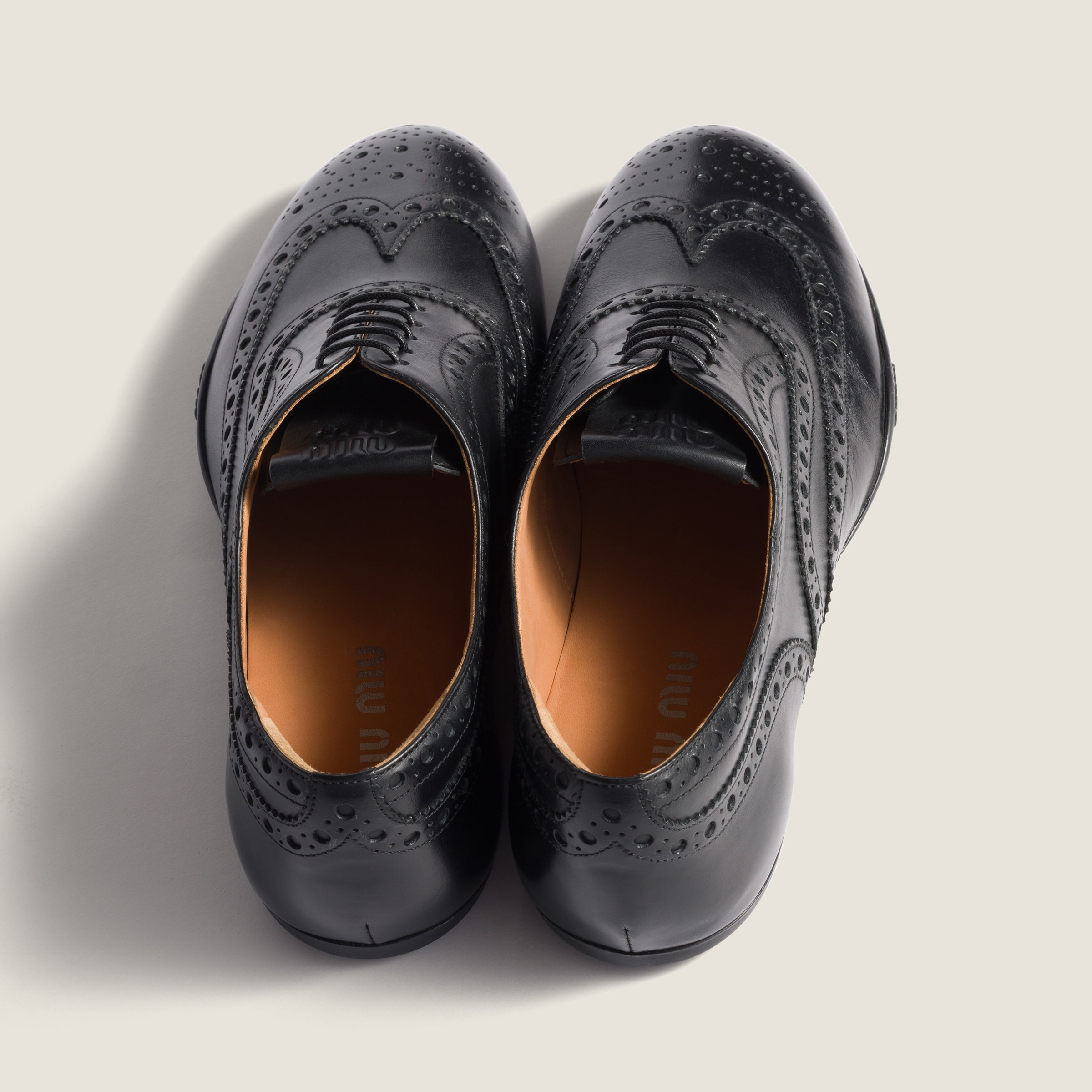 Calf leather brogue shoes - 3