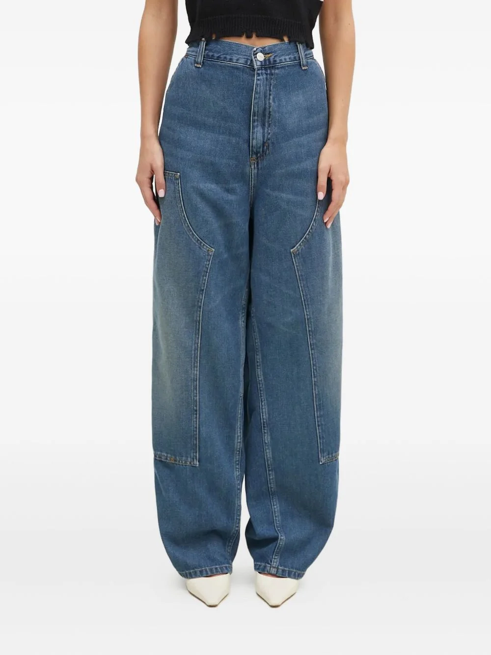 Brandon panelled pocket jeans - 1